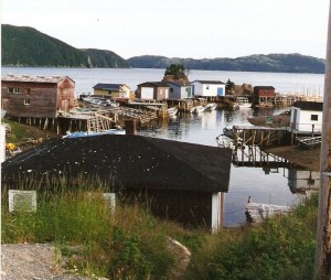 Stages and stores in an area known as The Walk, Parker's Cove