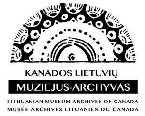 The black and white logo of the Lithuanian Museum-Archives of Canada.