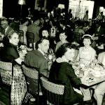 Social gathering in 1954