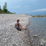 Sofia on the shoreline