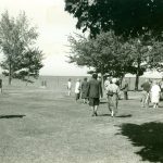 Co-op families arrive at dedication ceremony