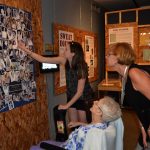 The Komadoski family at the Sweat Equity exhibit