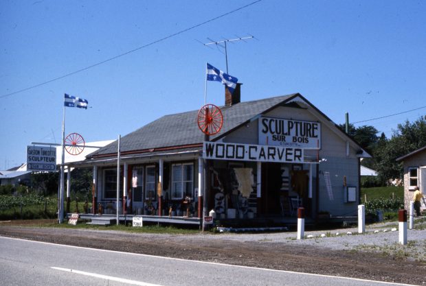 Woodcarving workshop-boutique on Route 138.