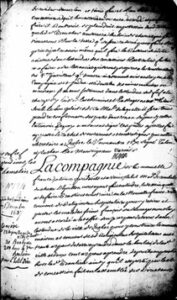 Manuscript of the deed of grant of the seigneury of Grondines.