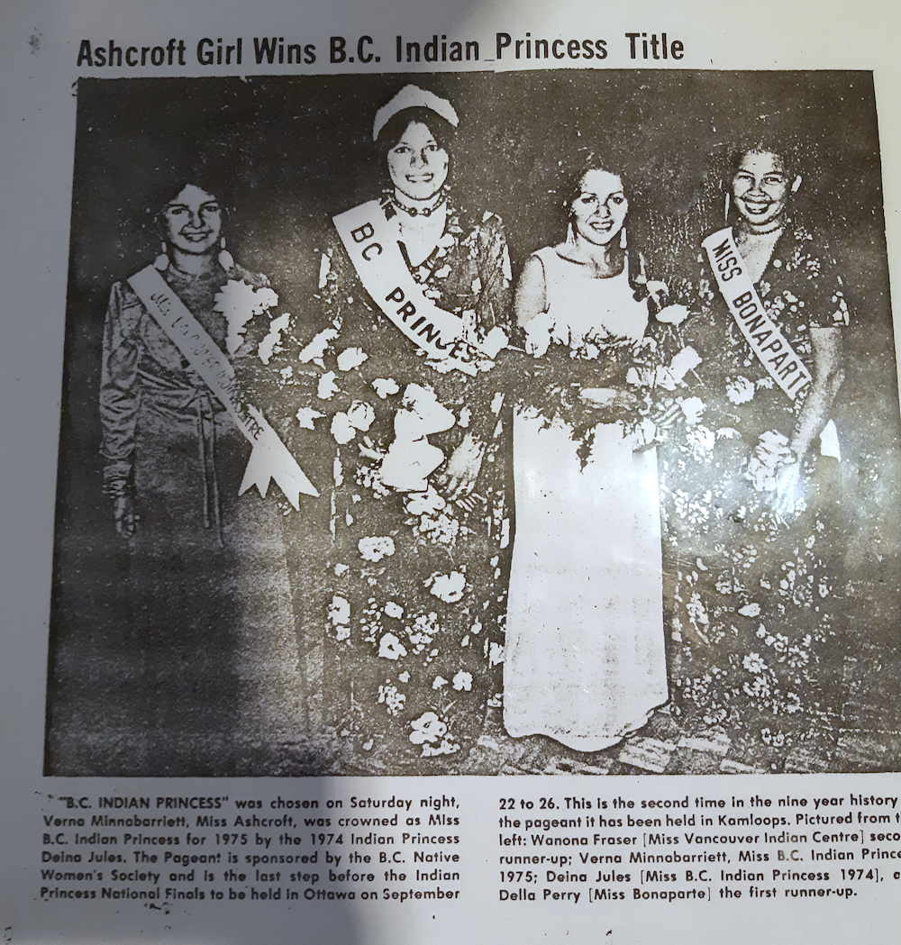 Clipping of young women at beauty contest