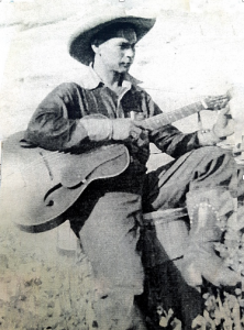 Cowboy with guitar