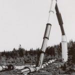 Photo of Aerial Pole at HM Wireless Station being torn down