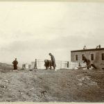 Marconi’s assistants preparing kite at Cabot Tower