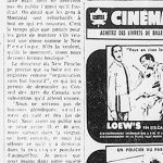 A vertical clipping from a newspaper with the title Pour sauver le New Penelope.