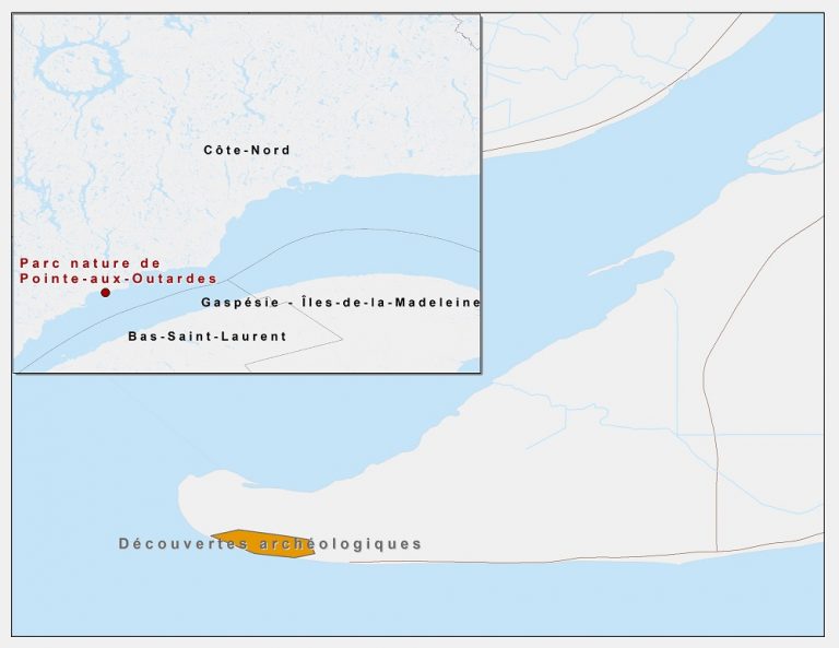 Localization of Pointe-aux-Outardes’ archaeological potential zone ...