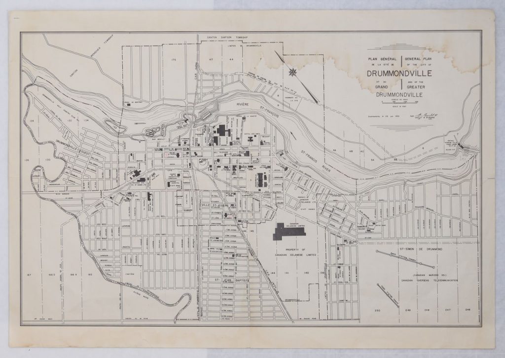 Map Of Drummondville A Look Back At Grantham Hall Estate   Plan Drummondville 1950 P187 001 1024x725 