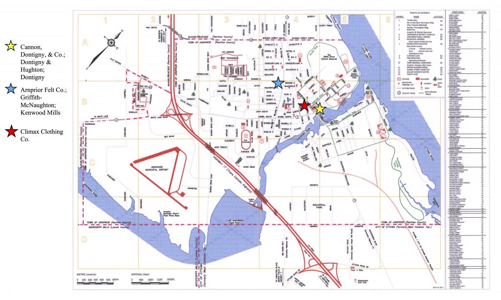 Map of Textile Industry in Arnprior | Unravelling the Yarn: The Textile ...