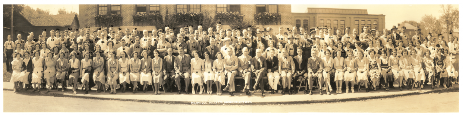 1933 Kenwood Mills Staff Photo | Unravelling the Yarn: The Textile ...